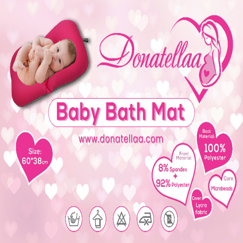 Foldable Non-Slip Soft Baby Boy Bath Pillow Padding Soft Infant Lounger for Tub Sink Blue 0-9M